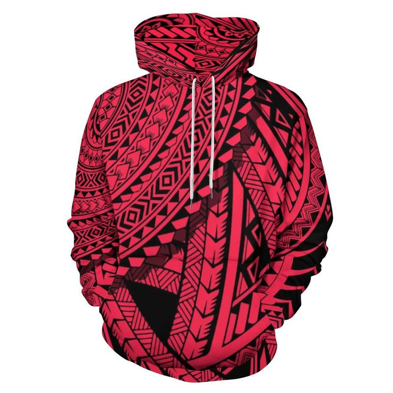 New 3D Polynesian Tattoo Lapu Sun Tribal Graphic Hoodies For Man Women Fashion Hoody Cool Pullovers Streetwear Clothing Harajuku