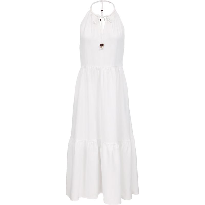 VEROMODA Lyocell Halter A-Line Long Dress XS