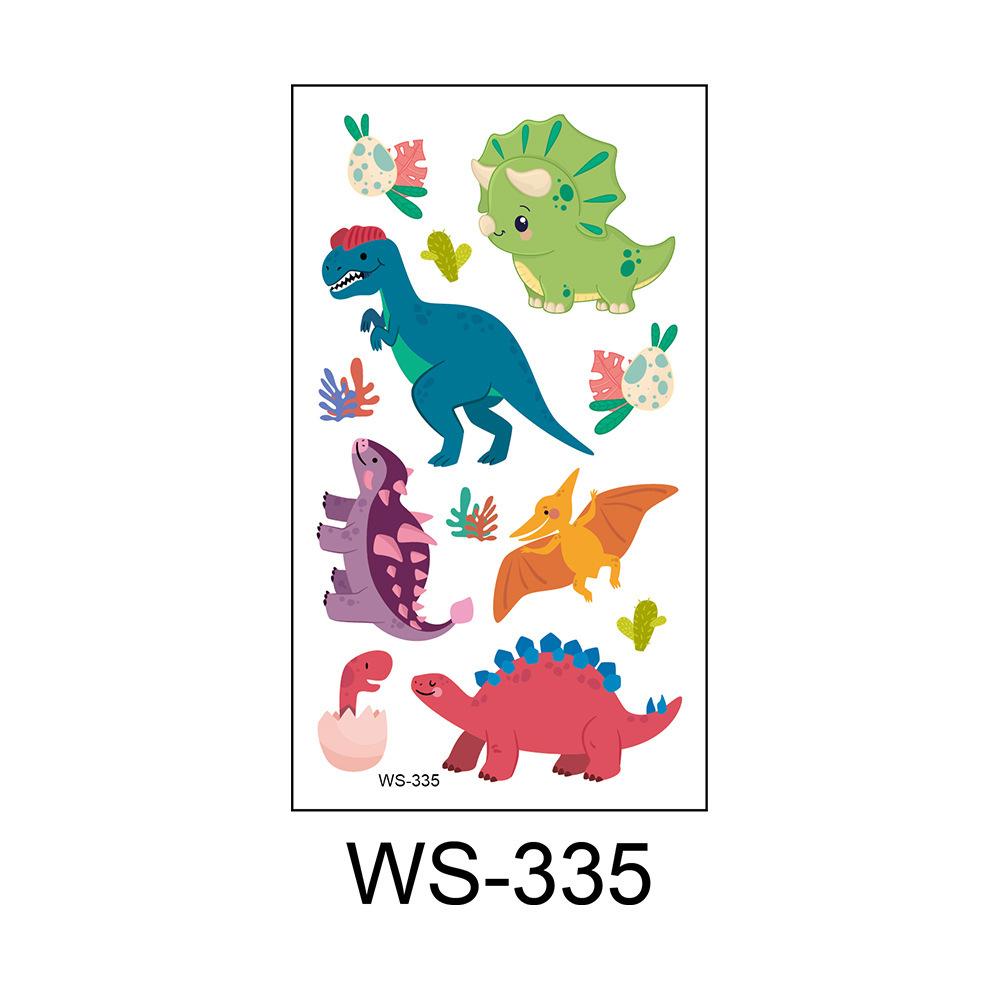 Cross Border Cartoon Children's Dinosaur Tattoo Stickers Kindergarten Party Rewards One-time Waterproof Personalized