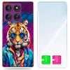 Etui Do Motorola Edge 60 Pro Obudowa Foto Case Plecki Tygrys + Szkło 9H