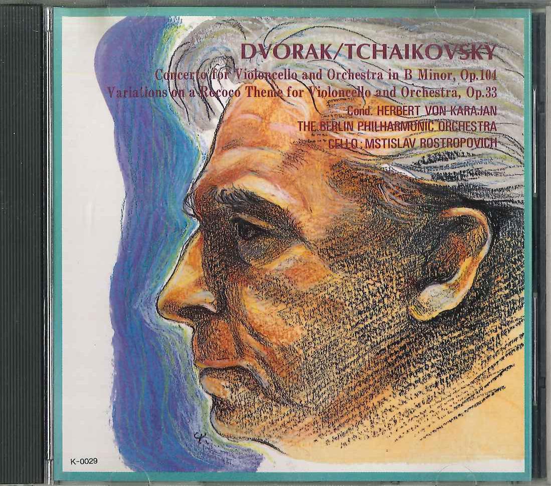

CD HERBERT VON KARAJAN - Dvorak/Tchaikovsky K0029 THECODISK Japan Classical Used
