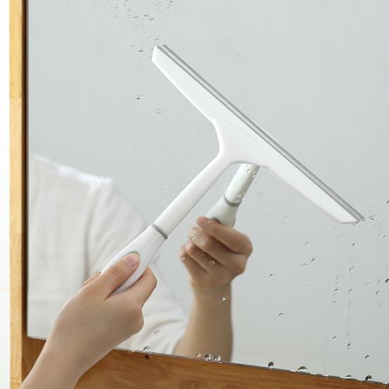 Glass Wiper with Hanging Hole Convenient Storage Ergonomic Handle Comfortable Grip Window Squeegee T-Shaped All Purpose Glass Door Shower Squeegee