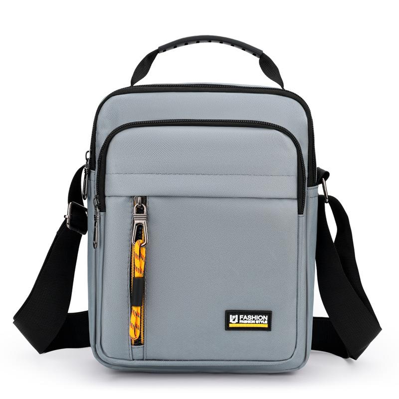 

Мужская сумка через плечо Большая вместимость Нейлоновая сумка кросс-боди серый