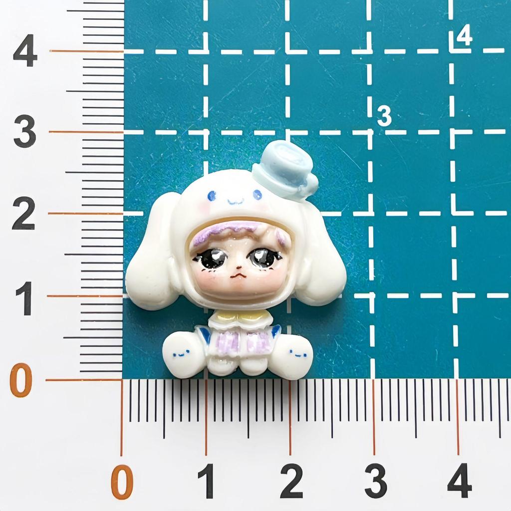 Sanrio Girls Resin Glossy Decorative Accessories for DIY: Card, Jewelry, Hair Clips, Bottle, Crocs Buckles