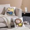 Small Animal Cartoon Happy Sports Pillow Case Comfort Sofa Bed Silky Elegant Invisible Zipper Decorative Cushion Cover