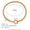 MamacitaSlay Classic Paper Clip Chain Blade Chain O Chain NK Chain Spring Buckle 17cm Stainless Steel Bracelets For Women Gift