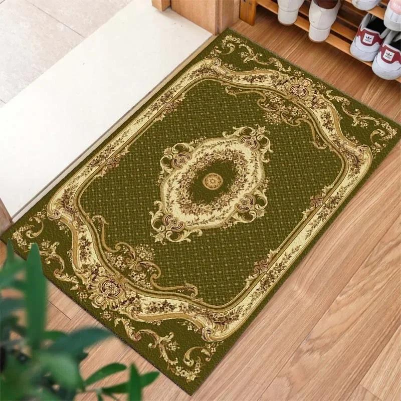 Vintage Royal Door Mat Decorative Rug for Home Entrance Living Room Bathroom Anti-Slip Suitable for Various Scenes
