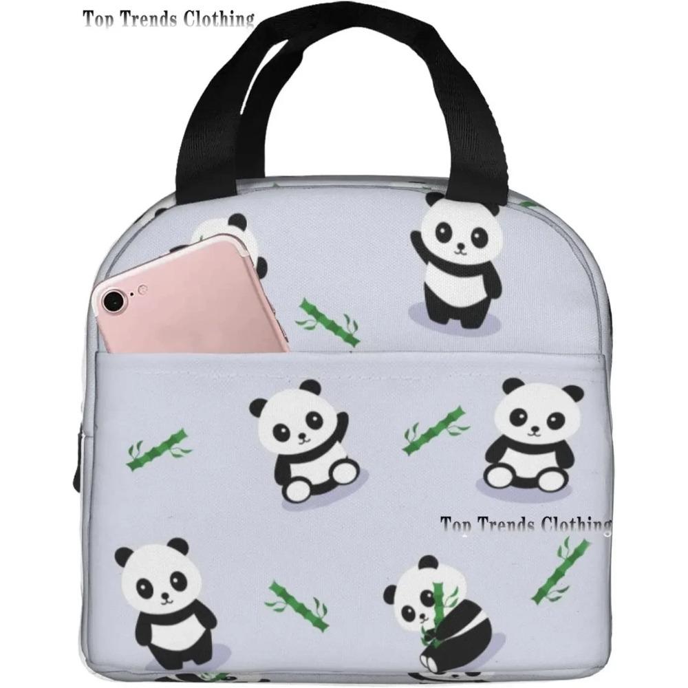 

Коробка для ланча Pink Panda, изолированная сумка для ланча для девочек и женщин, прочная, для шопинга, для школы, многоразовые водонепроницаемые сумки 22x20x13CM серебряный