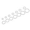 Precise 1.5mm Square Rubber Drive Belt For Vintaged Cassette Players Quiet Operations 20-100mm Folded