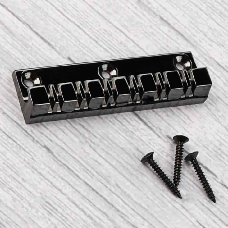 Electric Bass Fixed Bridge 12 String Professional Bass Accessory Fixed Bridge Metal Texture Bass Guitar Part for Guitar
