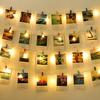 Clothesp, Small Clothes P for Photos, 1.4'' 100 PCS Natural Birchwood Mini Clothes P, Strong Springs Colorful Clothesp with Storage Bag, Mini