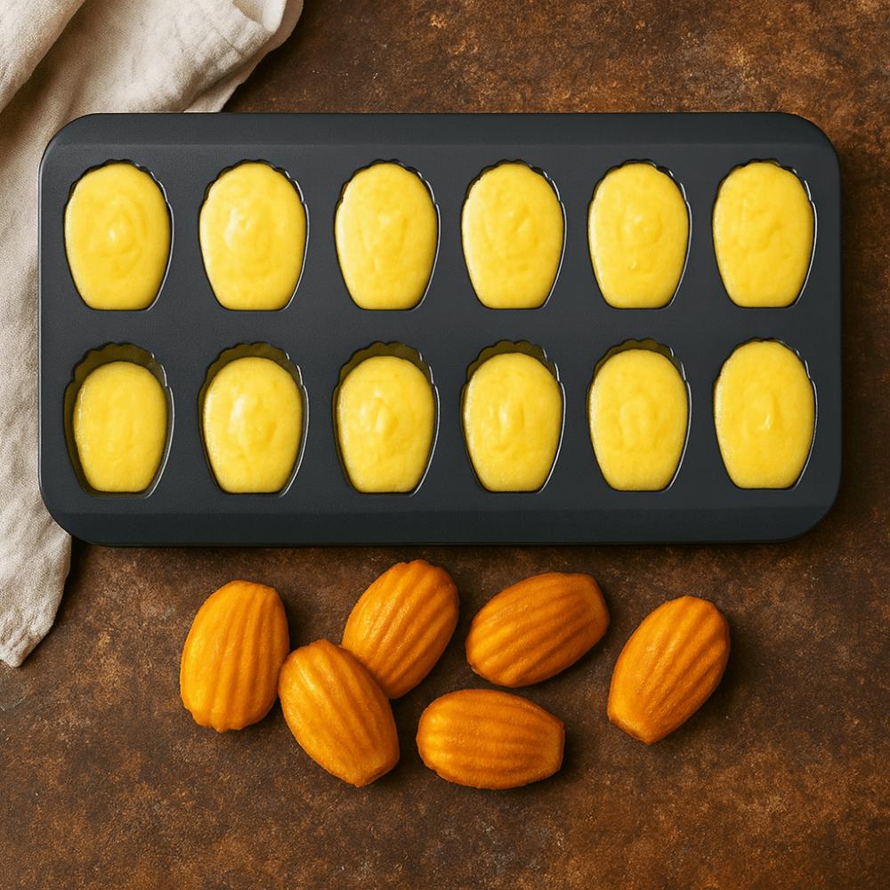 Kohlenstoffstahl Madeleine Kuchen Backform Hitzebeständige Keksform Bäckerei