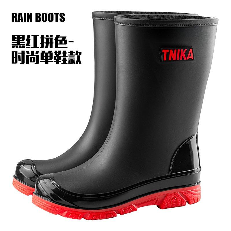 Multi-series high men's rain boots elastic rope mountaineering waterproof shoes 28/39 non-slip fishing wading boots
