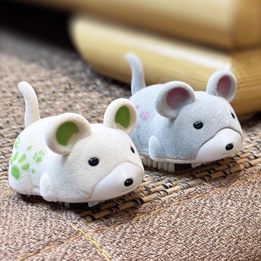 Electric Cat Toy Mouse Interactive Simulation Electric Hamster Cat Toy Self-Moving Obstacles Avoid Interactive Cat Toy