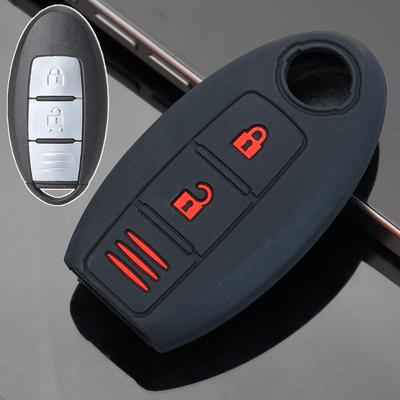 3-Tasten Fernbedienung Silikon Schlüsselhülle Abdeckung Schale Für Nissan Qashqai Micra Juke F15