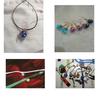 10 stykker 16 mm Tiny Star Glass Ball Charms Pendant DIY Craft rosa