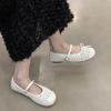 Woven mesh single shoes women's summer wear 2025 new breathable gentle evening breeze flat soft sole Mary Jane sandals