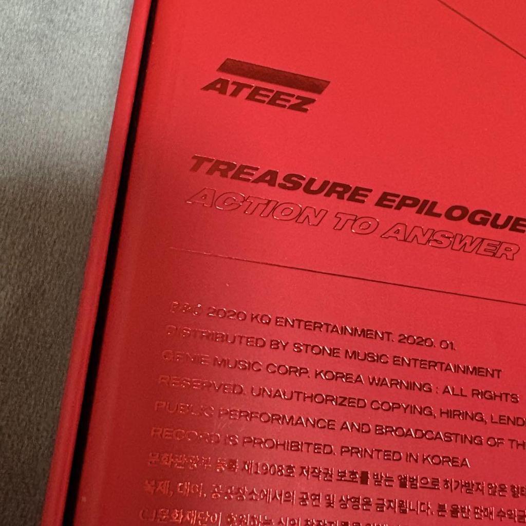 [USED] ATEEZ Seonghwa TREASURE ACTION TO ANSWER