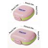 Moisture-Proof Portable Pill Box 7 Compartment Dustproof Medicine Organizer Food Grade Compact Travel Pill Dispenser