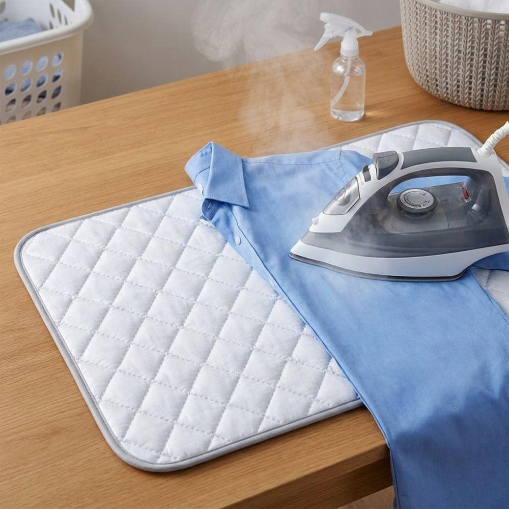 Large Folding Laundry Ironing Mat Heat Resistant Tabletop Iron Pad Iron Board Cover  Table Top
