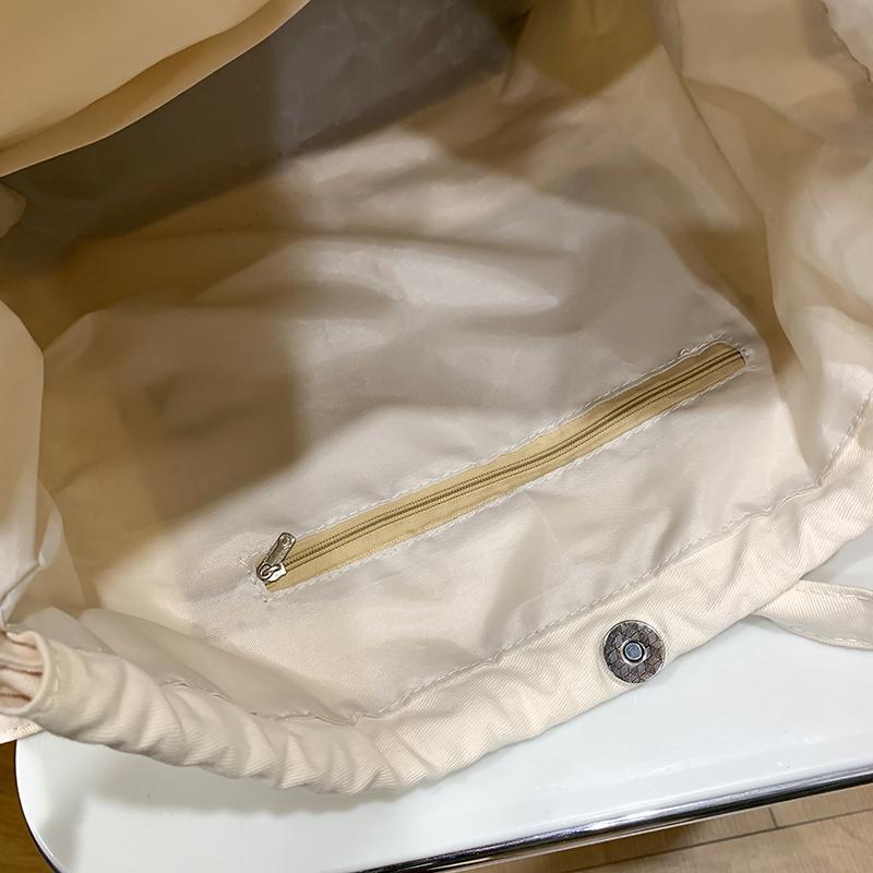 Джинсовая сумка женская сумка через плечо с завязками большая вместительная сумка-тоут — фото 17