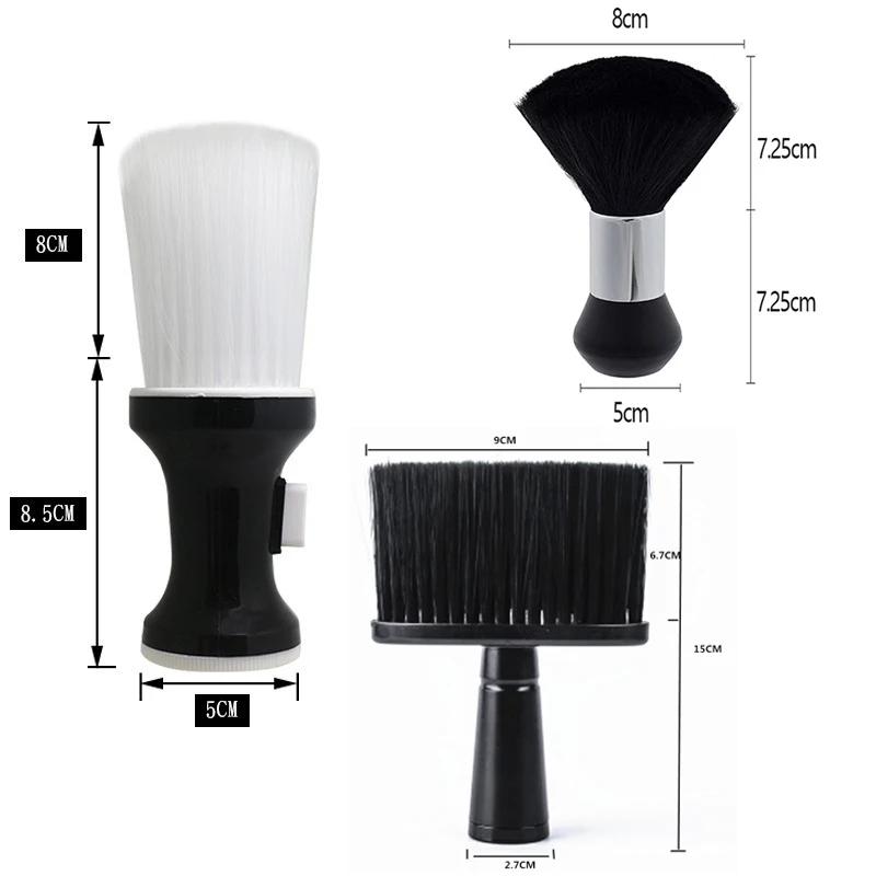 Soft Hair Brush Neck Face Duster Hairdressing Hair Cutting Broken Hair Cleaning Brush for Barber Salon Hairdressing Styling Tool