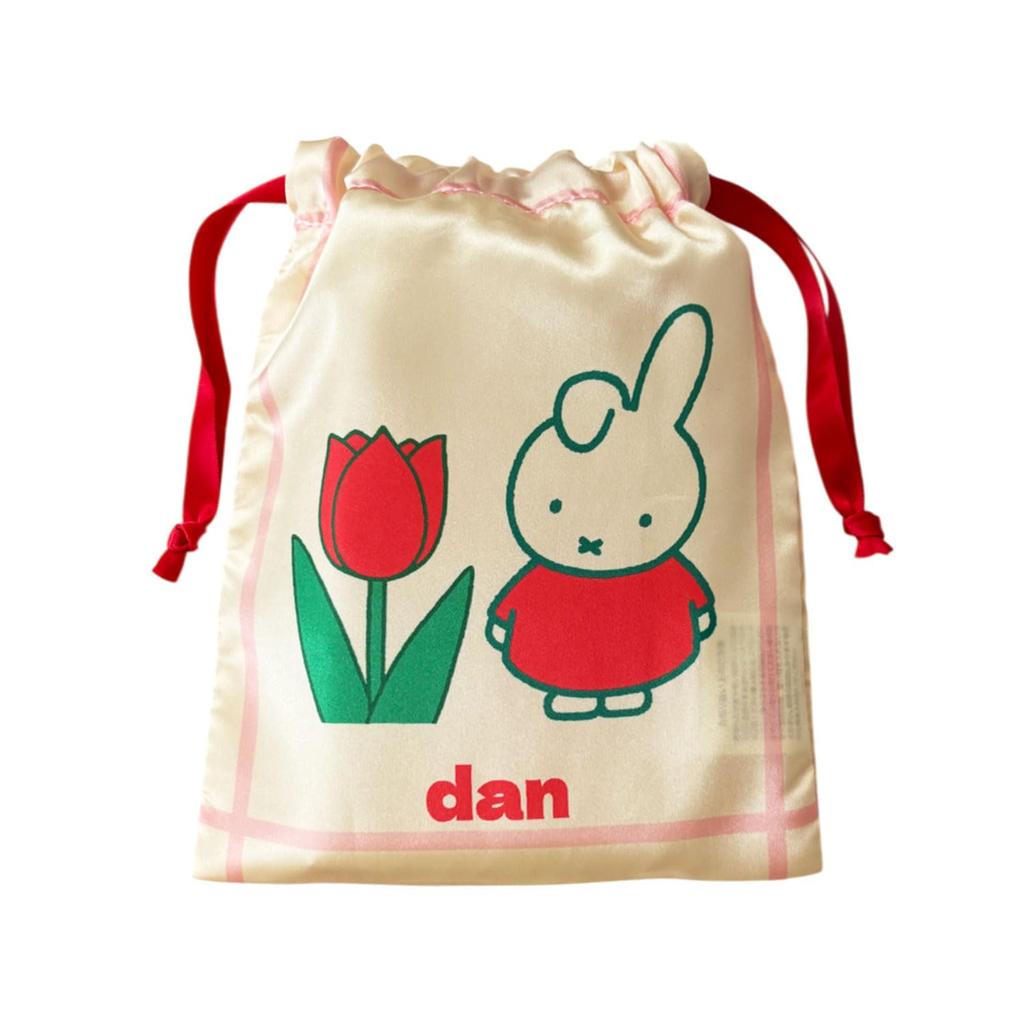 Small Planet Miffy Ribbon Drawstring Bag Flower