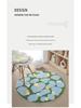 Absorbent Non-Slip Velvet Bathroom Floor Mat - High/Low Pile, Dirt-Resistant, Multi-use for Bathroom or Coffee Table