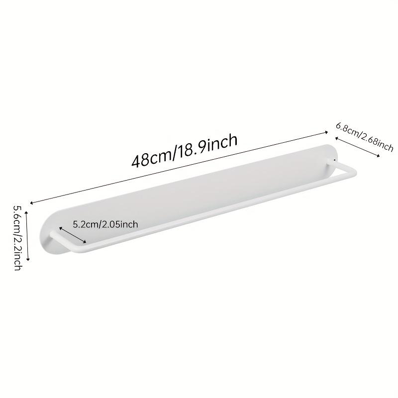 1 Magnetic Space Saving Slippers Rack Suitable for Bedroom Door Living Room Dormitory Iron Wall Mounted Small Shoe Storage Organizer White