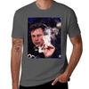 T-shirt Elon Musk che fuma Base Semplice Casual Manica Corta