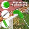 Gutter Cleaning Brush Roofing Tool with Telescopic Extendable Pole 8.2Ft Guard Cleaner Tool Easy Remove Leave, Green