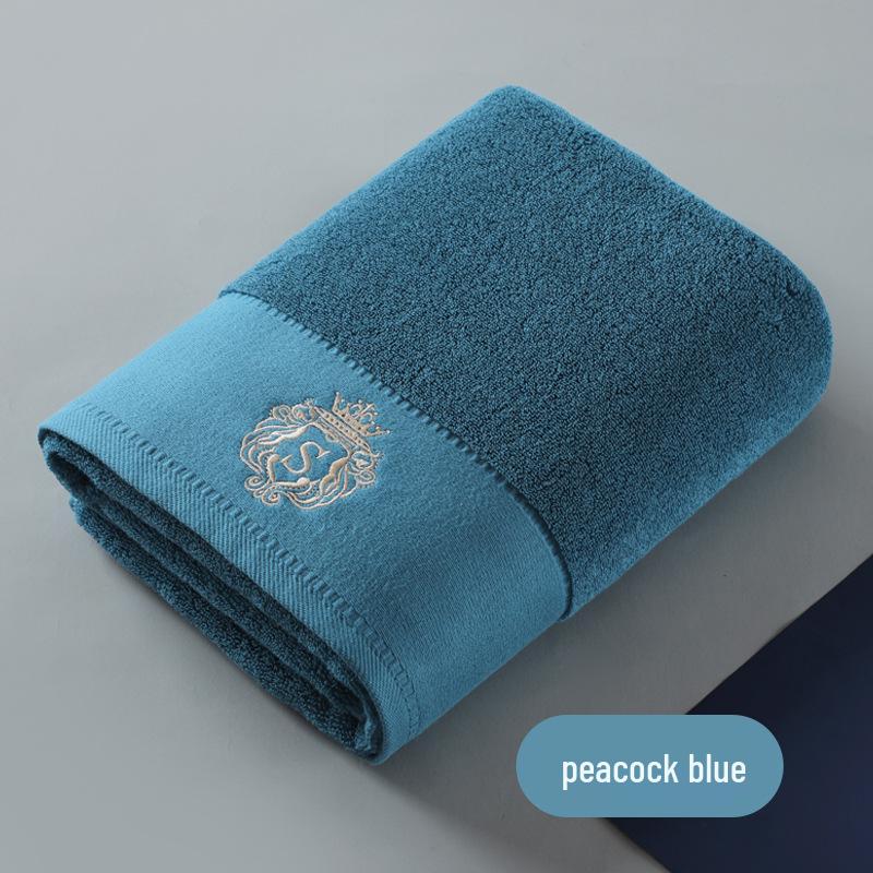 Class A Pure Cotton Large Quick-Dry Bath Towel - Thick, Highly Absorbent, Ideal for Adults, Customizable with Logo. 140*70cm