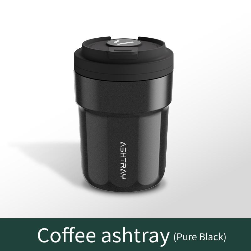 Car Coffee Cup Style Ashtray Garbage Coin Storage Cup Container Cigar Ashtray Holder Metal Lining & ABS Shell Car LED Ashtray