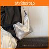 Solid Simple Color Woven Texture Women Large Capacity Tote Bag Daily For
