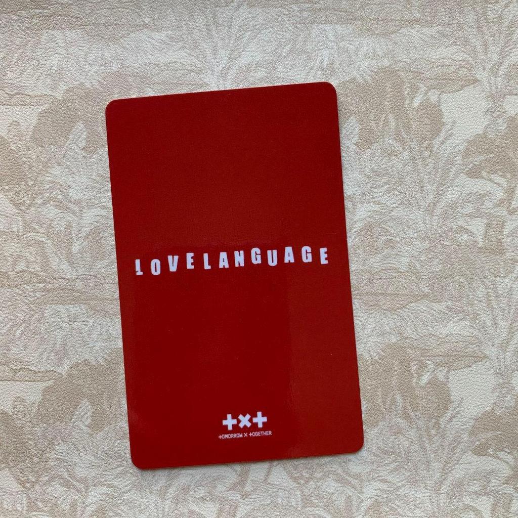 [USED] TXT Yeonjun Love Language Line Music Trading Card