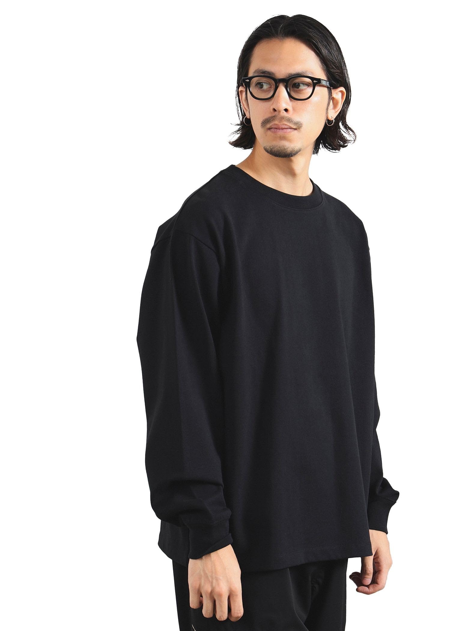 

Life Store by TEE BLACK [Beaming BEAMS] L/S BRelaxFitH/W_CN Men s L_92140229147 чорний