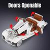 1/24 Mercedes-Benz 500K Classic Vintage Car Toy for Children Diecast Alloy Miniature Model Sound Light Collection Gift for Boys