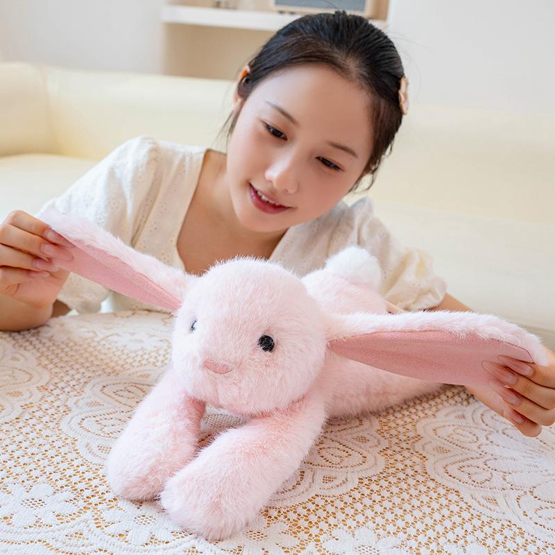 45cm Very Soft Rabbit Plushies Cuddly Stuffed Bunny Rabbit Plush Toy Throw Doll Birthday Gifts Girl Child