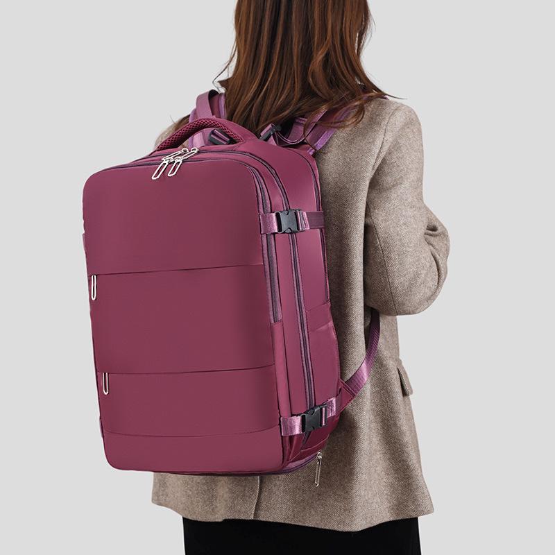 Cross-Border Fashion Backpack: Large Capacity, Lightweight, Ideal for Short Trips, Business Travel, Handbag, and Laptop Carrying.