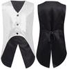 Boys Sparkly Sequin Vest Asymmetrical Hem Sleeveless Design for Parties Stage Events