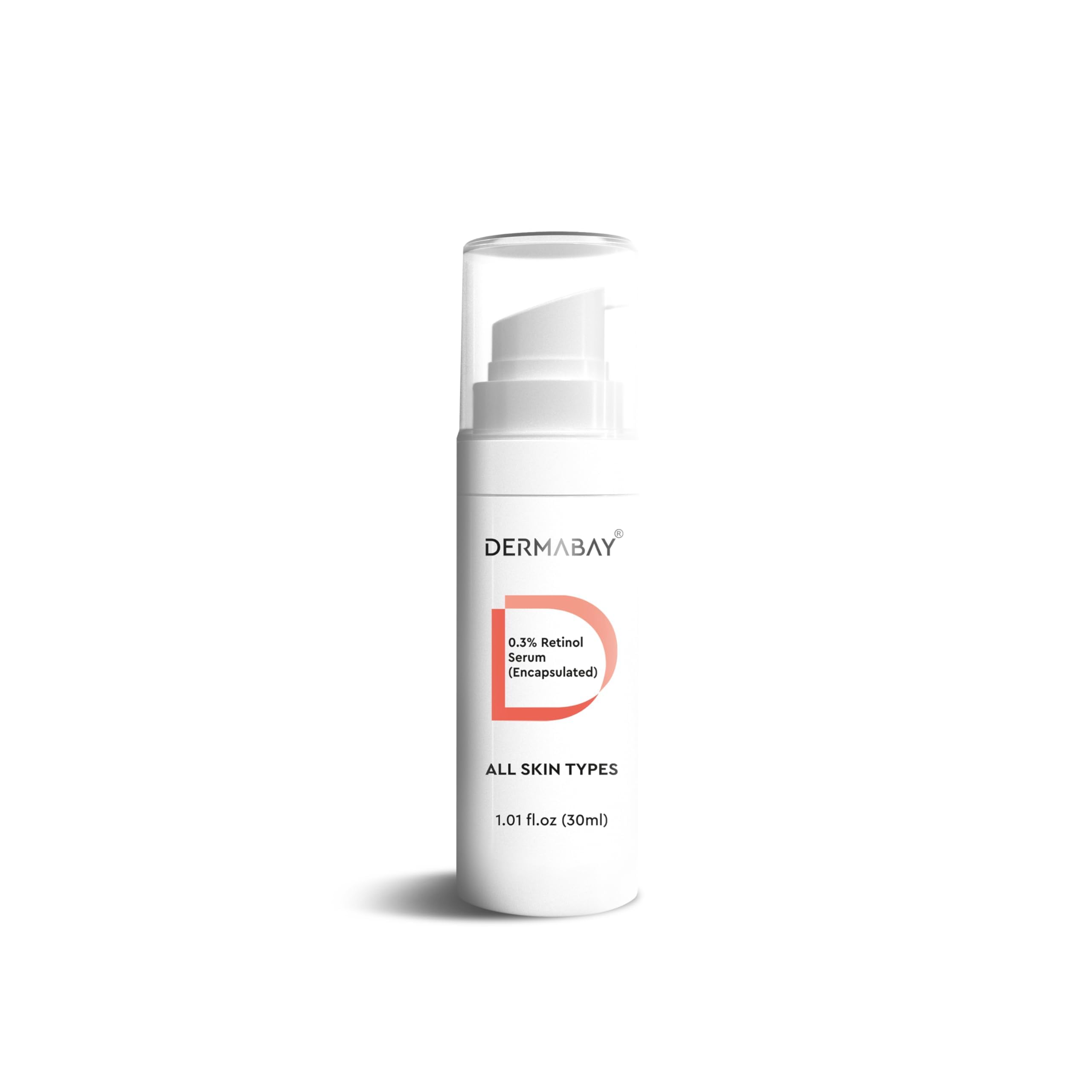Dermabay Retinol 0.3% Face Serum Encapsulated Anti-Aging, Improves Texture & Reduces Fine Lines & Wrinkles for Men & Women All Skin Types Serum for