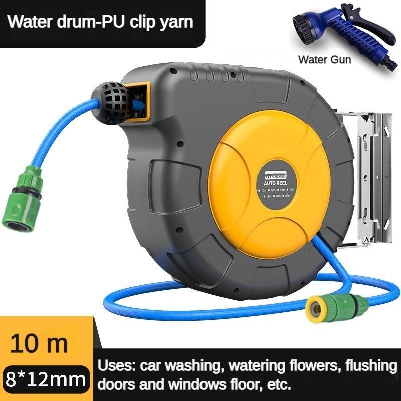 Wall Mounted Pipe Storage Device  Automotive Maintenance Pipe Winder Automatic Retractable Hose Pipe Reel