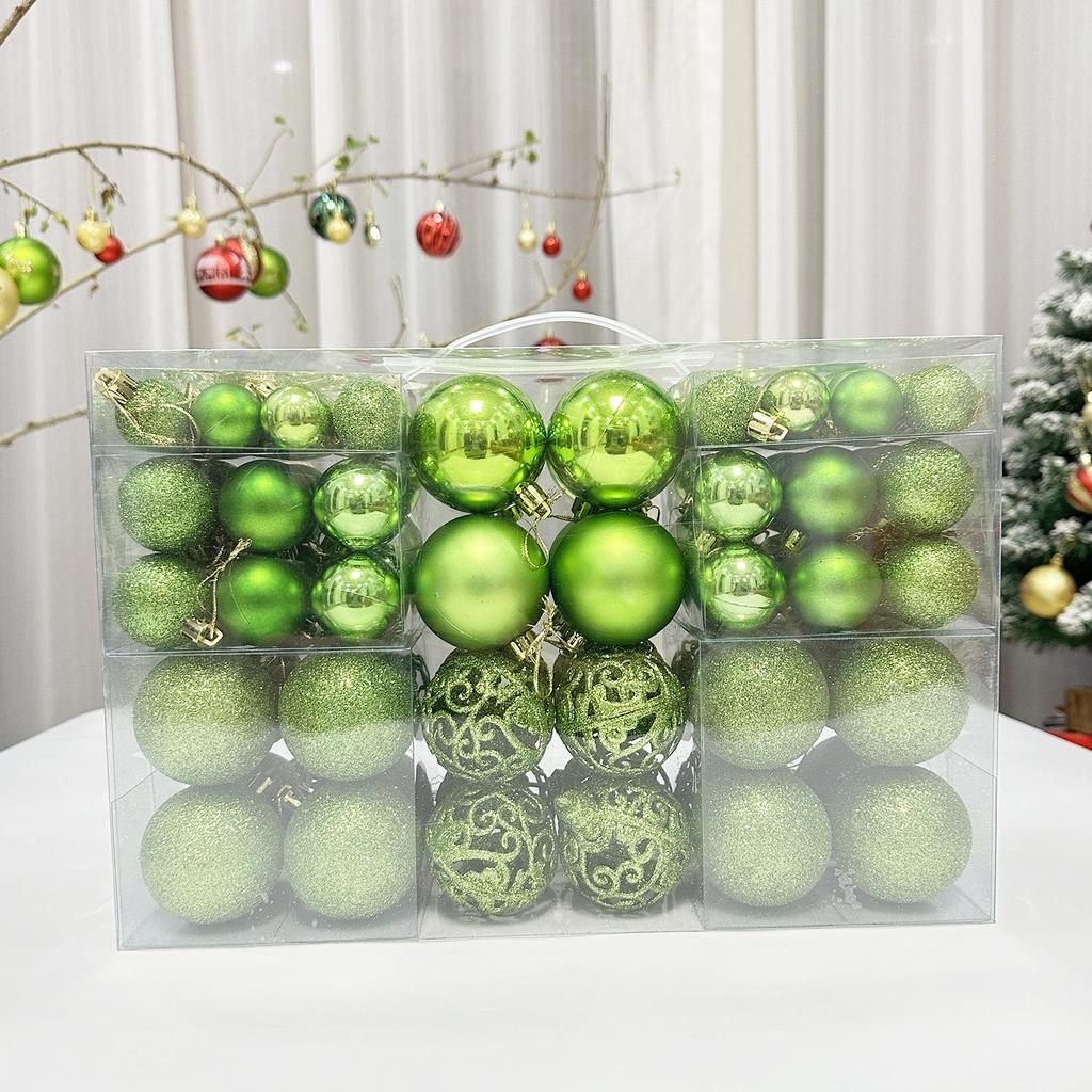 100-teilige farbige hohle Weihnachtsbaumkugeln (3-6 cm)