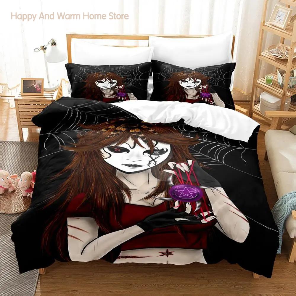 Creepypasta Bedding Set Single Twin Full Queen King Size Bed Set Aldult Boys Bedroom Duvetcover Sets Anime roupas de cama
