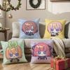 M-Miku Nakano Pillow Case Sofa And Living Room Decorative Cushion Covers Dust-proof And Mite-proof Invisible Zipper