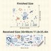 1Pc Cartoon Octopus Marine Animal Furniture Wall Stickers for Bedroom Living Room Decor Nursery Home Decoration Wall Decals