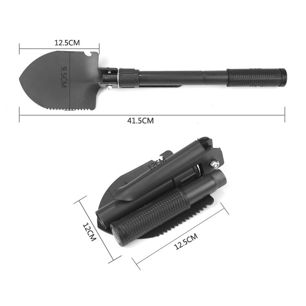 

Multi-Use Folding Carbon Steel Military Shovel Plant Flower Transplant Tool Also Use As Gardening Nail Slot Saw Pickaxe 1/2/5Pcs 1Pc