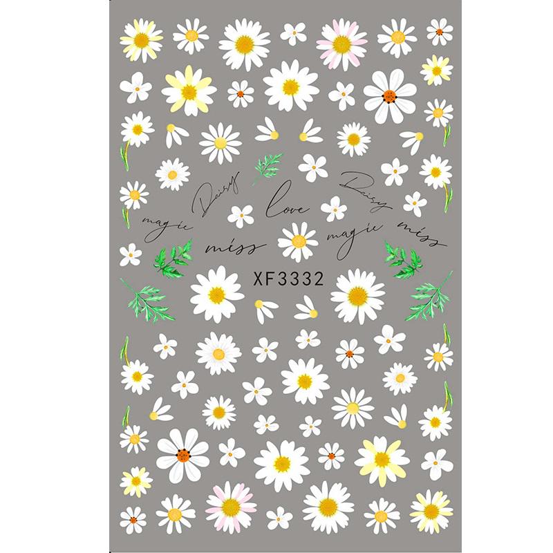 

3D наклейки для дизайна ногтей, 1лист