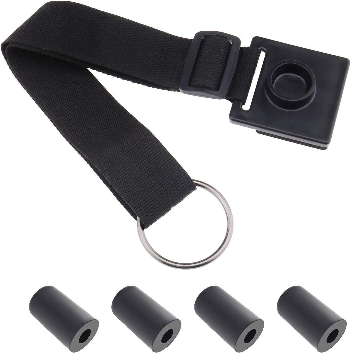 Cello Anti-Slip Endpin Pad Strap 1 Anti-slip Pad + 4 Foot Rings