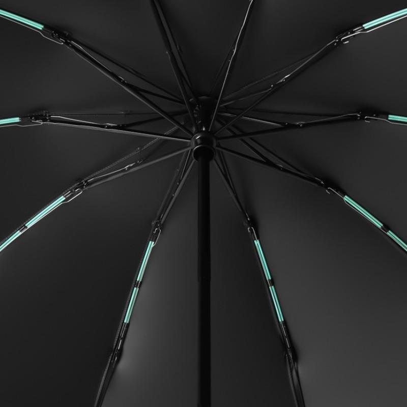 10K Double Bones Reverse Fully-Automatic Umbrella Men Women Large Windproof Reflective Stripe Umbrella Sunny and Rainy Umbrella